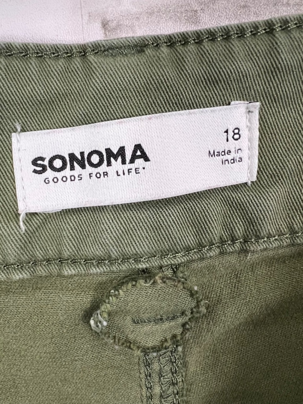 |•SONOMA•| Army Green Pants Plus Size 18 - Picture 4 of 7